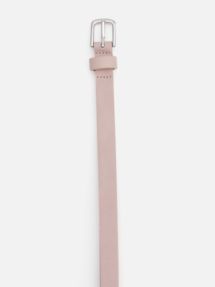 Vero Moda Women Pink Genuine Leather Belt