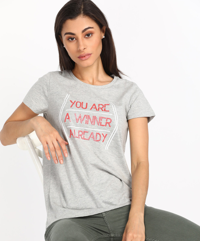 Ajile By Pantaloons Printed Women Round 