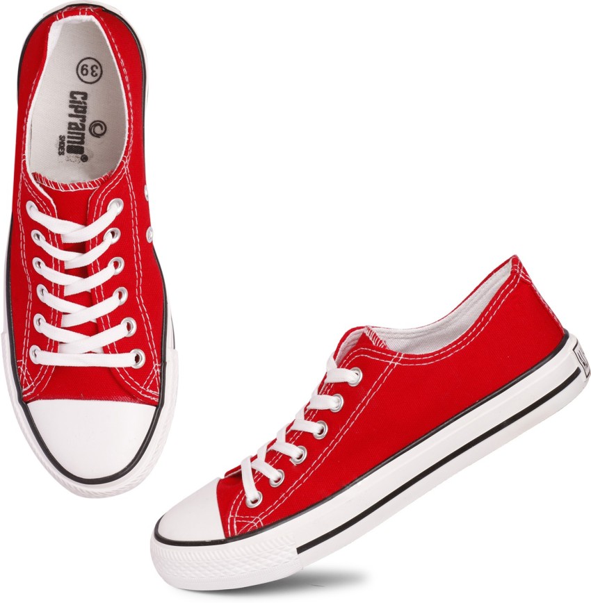 Buy London Rag Red Solid Canvas Sneakers Online | ZALORA Malaysia