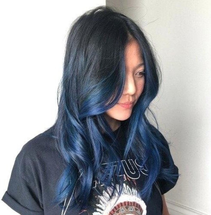 Gimme the Blues Bold Blue Highlight Hairstyles