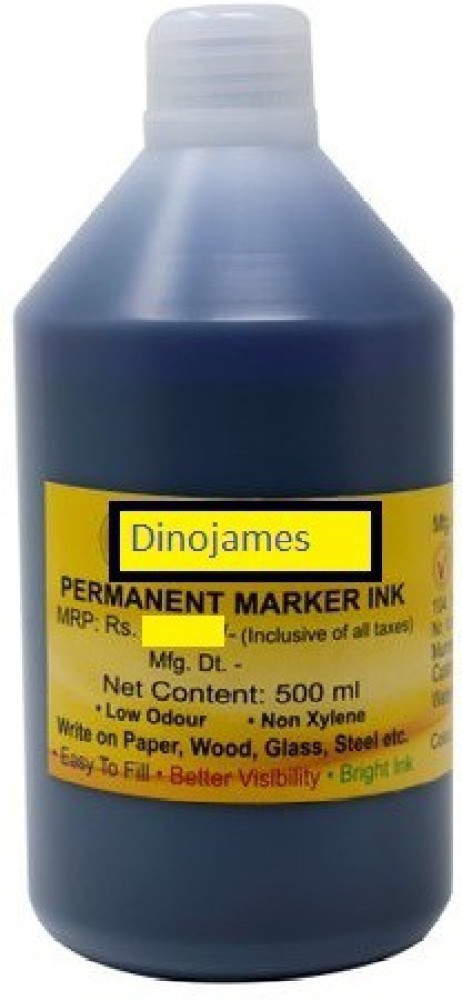 dinojames Permanent Marker ink-500ml Stamp Pad Ink Price in India - Buy  dinojames Permanent Marker ink-500ml Stamp Pad Ink online at