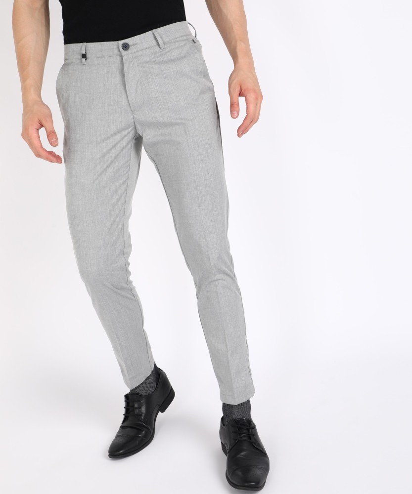 Buy Louis Philippe Grey Trousers Online  787637  Louis Philippe