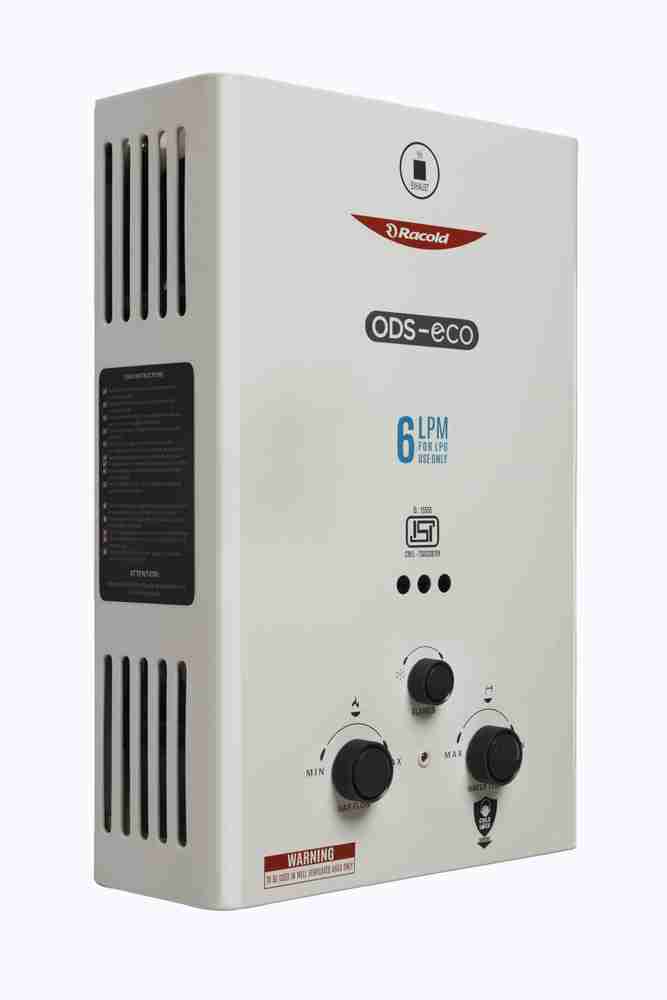 Racold 6 L Gas Water Geyser (Racold 6L LPG ODS-ECO+ LED 2021 Gas water  heater, White) Price in India - Buy Racold 6 L Gas Water Geyser (Racold 6L  LPG ODS-ECO+ LED 2021 Gas water heater, White) online at Flipkart.com