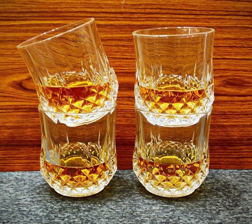 2-PC SET Metal Shot Glasses Stainless Steel Whiskey Glasses, For Scotch  Bourbon