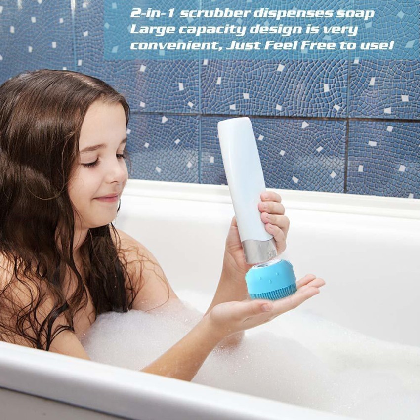 Multifunctional Bath Brush Exfoliate Soap Dispenser