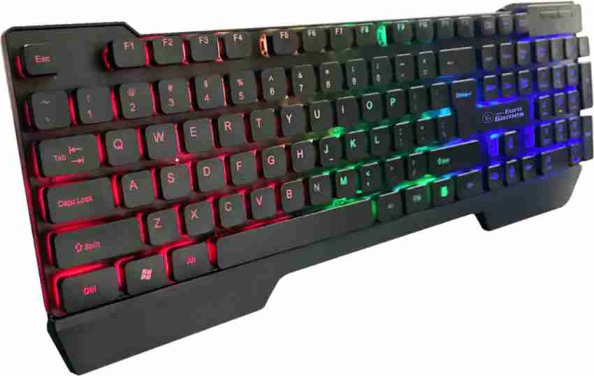 RPM Euro Games Gaming Keyboard With Palm Rest, Back Lit, Membrane