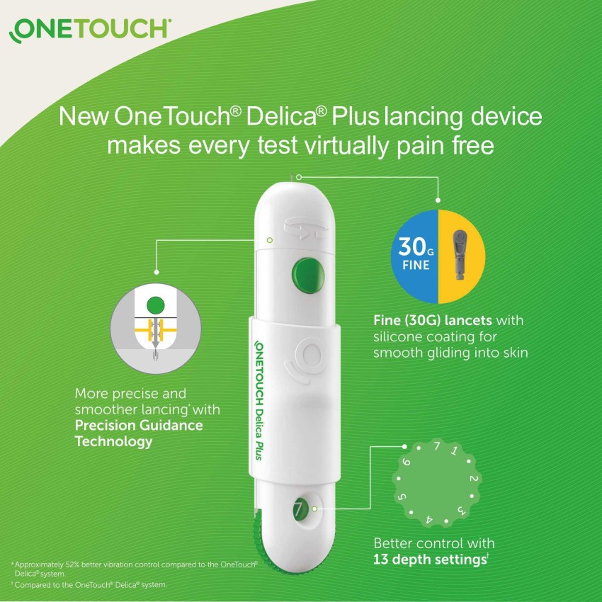 OneTouch Delica Plus Lancing Device For Diabetes Testing