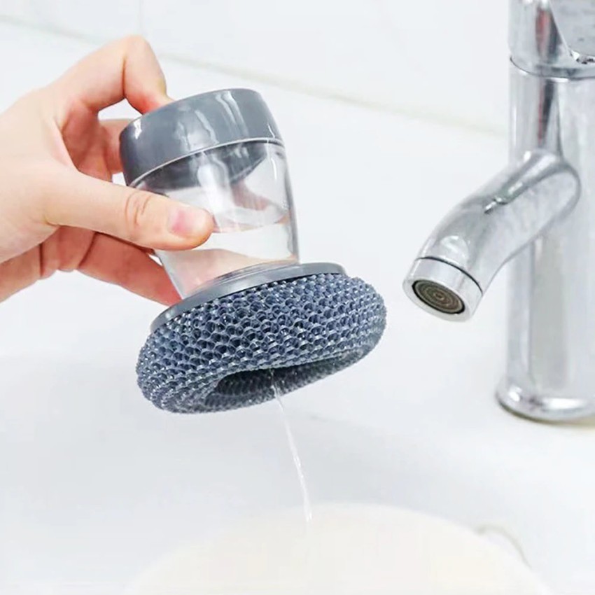 Soap Dispensing Dish Palm Brush Kitchen Cleaning Dish Brush Handheld Dish  Scrubber Pot Pan Sink Brush Kitchen Cleaning Tools