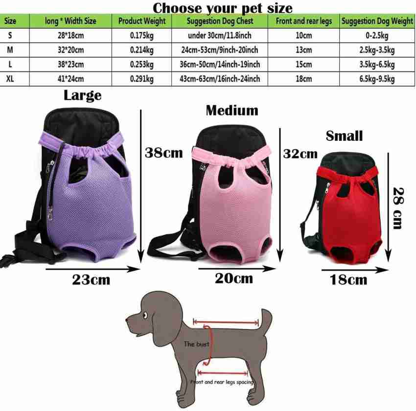 ElitePet Front Dog Carrier Backpack