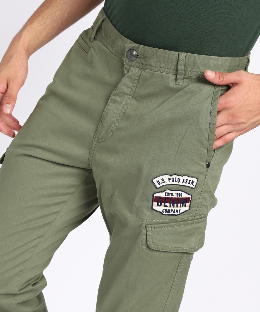 US POLO ASSN trackpantsmenwesternwear  Buy US POLO ASSN Men Dark  Olive I690 Comfort Fit Solid Cotton Lounge Pants  Pack Of 1 Online  Nykaa  Fashion