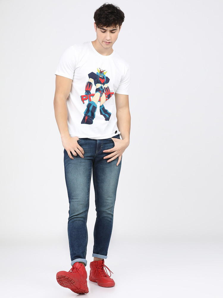 HIGHLANDER Tapered Fit Men Blue Jeans 