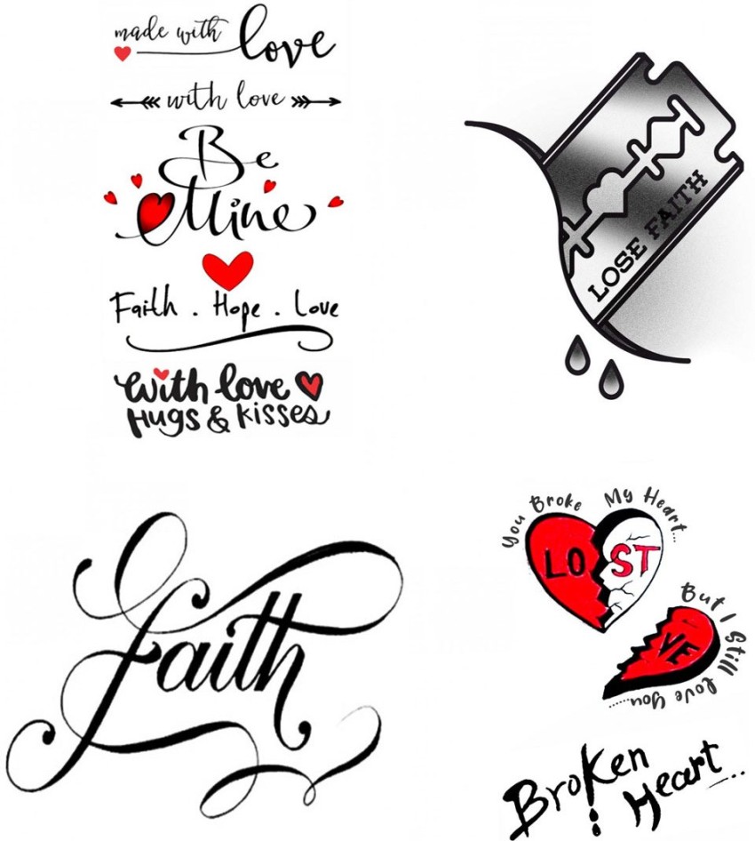love life faith tattoo