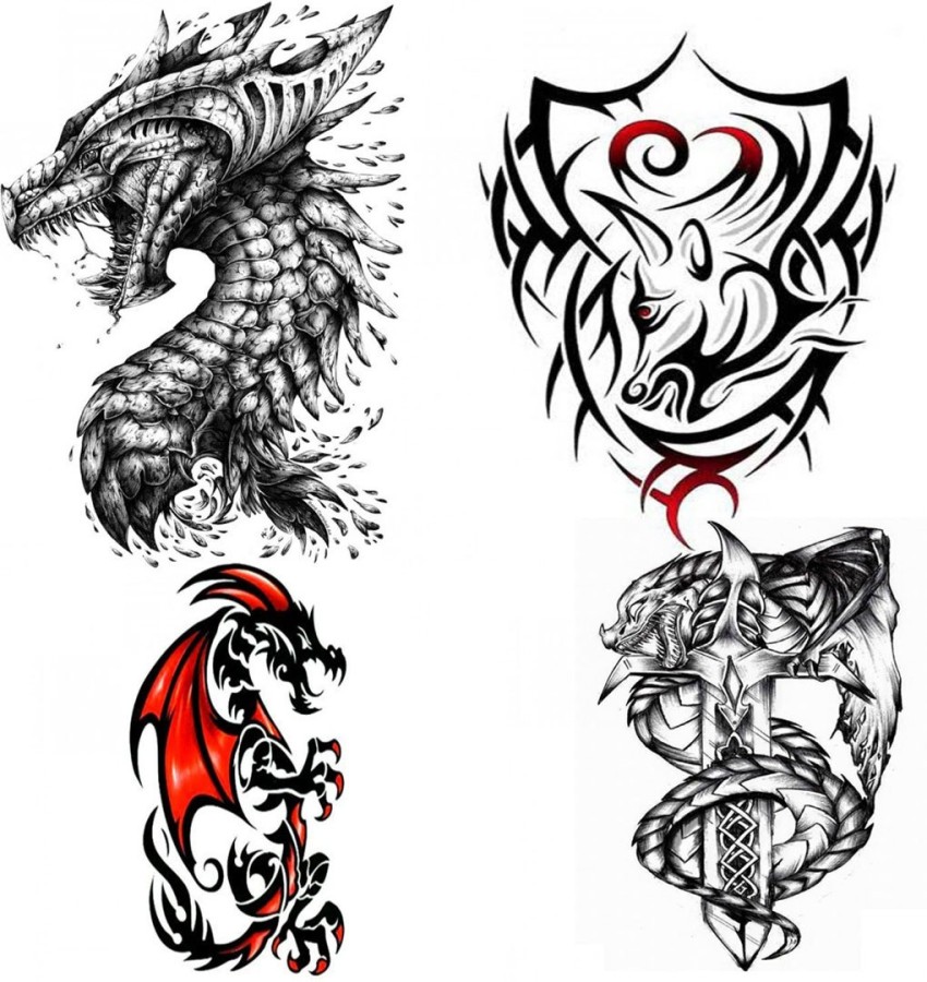 Dragon Tattoo Png  Png Download  Simple Japanese Dragon Drawing  Transparent Png  Transparent Png Image  PNGitem