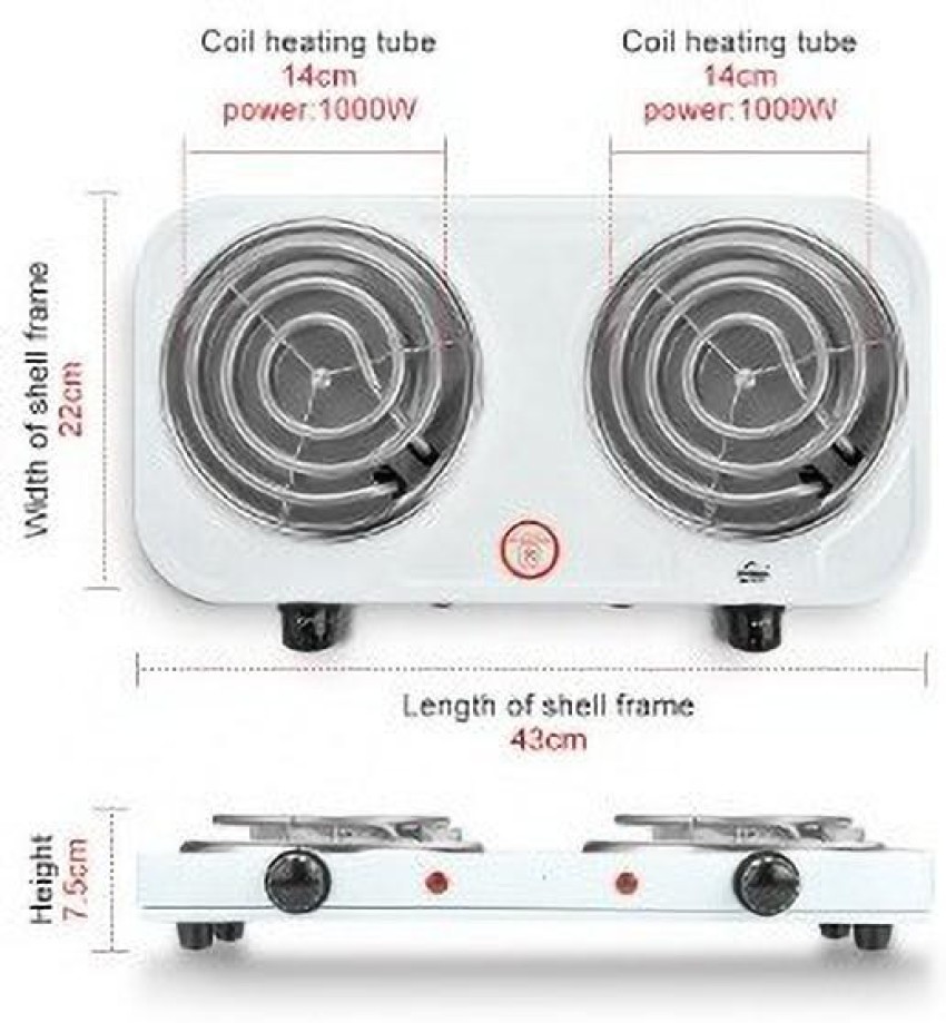 2 burner electric