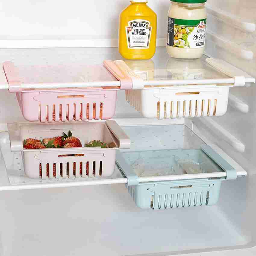 Refrigerator Storage Rack, Fridge Drawer Organizer, Sliding Freezer  Drawers, Mini Plastic Container Bins, Refrigerator Pull Box Shelves,  Kitchen Shelf