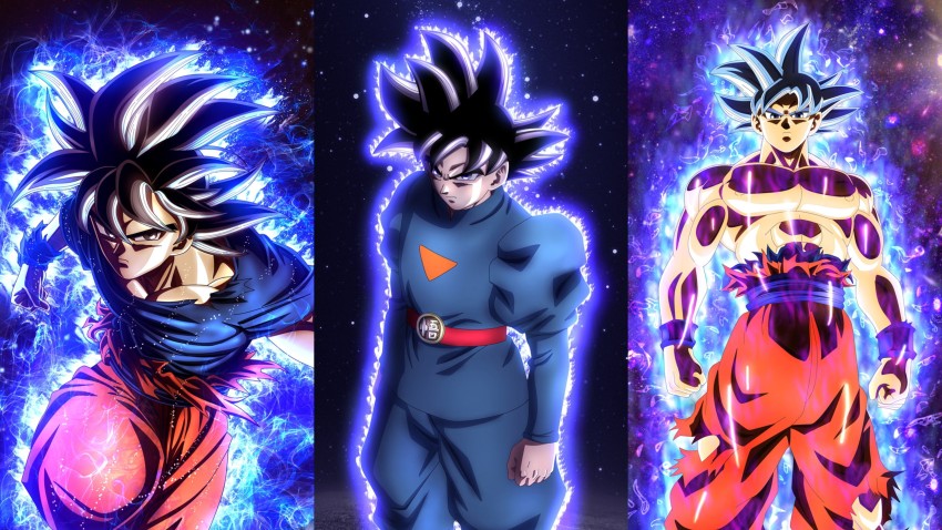 Dragon Ball Z - Son Goku Super Saiyan Blue Photographic Print by