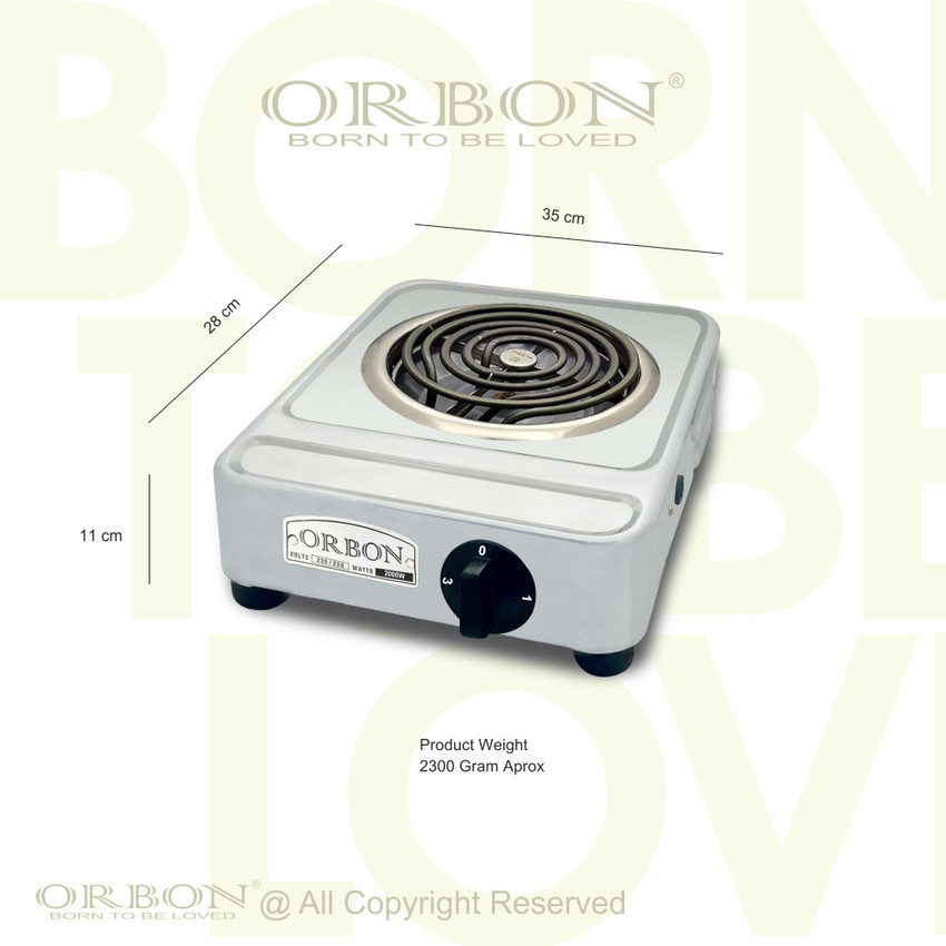 Orbon 2000 Watt G Coil Silver Deluxe Electric Cooking Heater Price in India  - Buy Orbon 2000 Watt G Coil Silver Deluxe Electric Cooking Heater online  at Flipkart.com