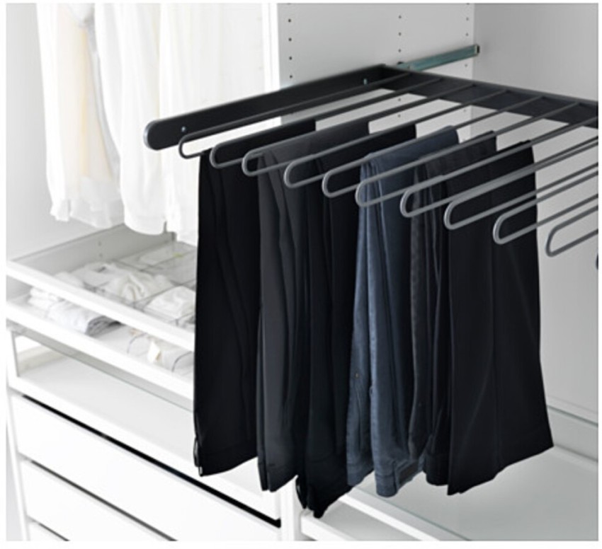 Source Wardrobe trouser hanger pull out pants rack built in closet on  malibabacom