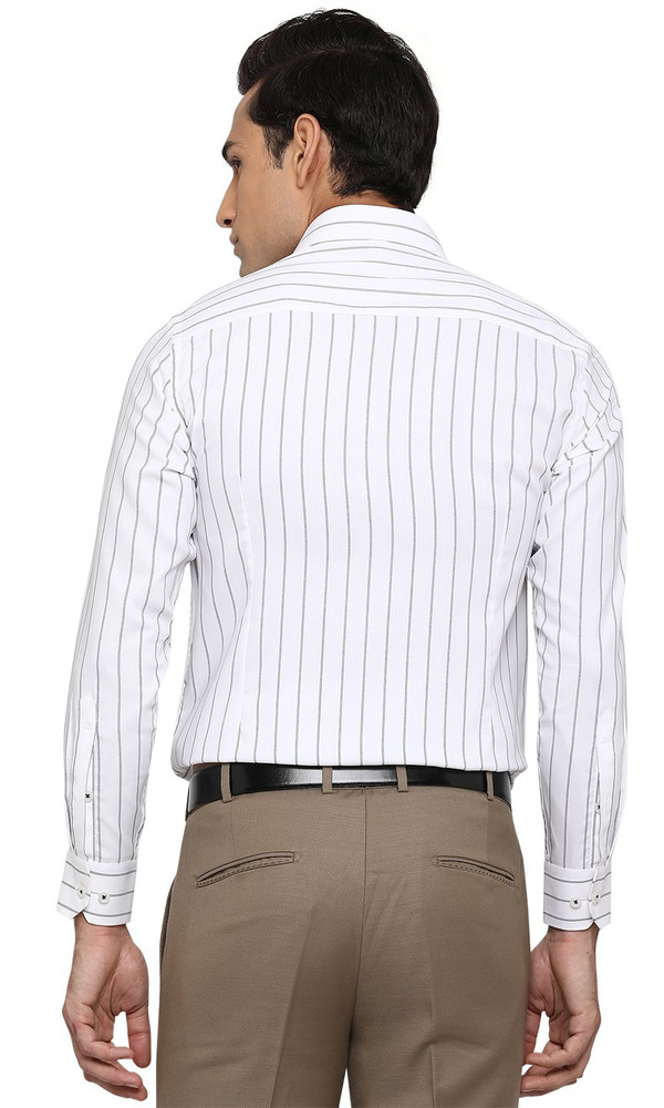 Buy Greenfibre Men Striped Formal 