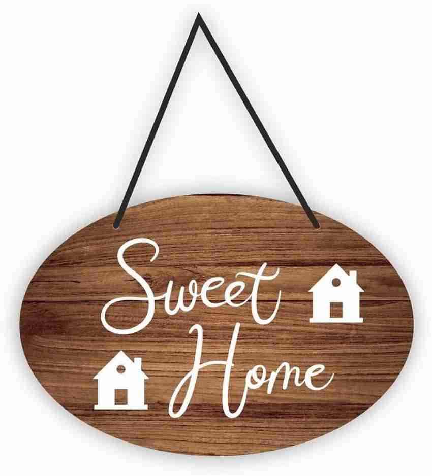 KREEPO MDF Wooden Wall Hanging, Gift For Family - Sweet Home ...