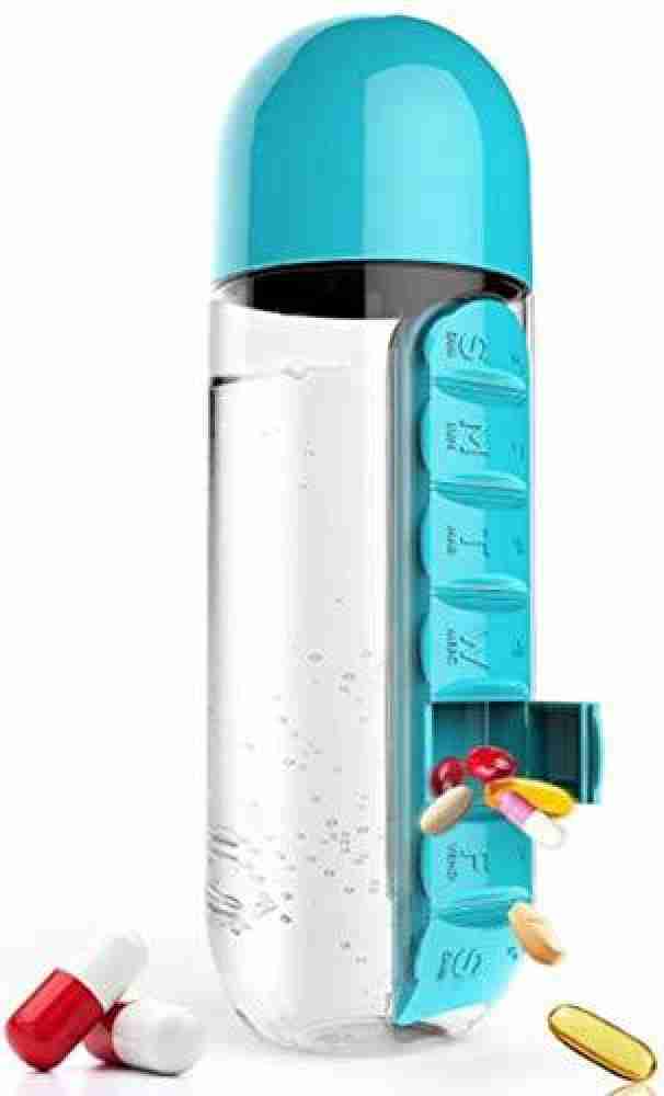 Buy Vastate Pill Box Organizer with Water Bottle for Elderly and Special  People, Multicolor 600 ml Bottle Online at Best Prices in India - Sports &  Fitness