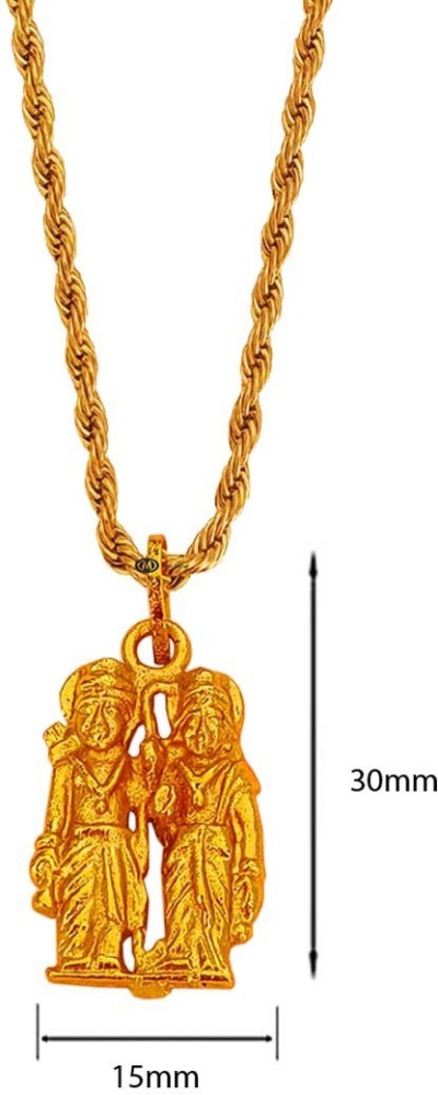 M Men Style Lord Ram Sita Religious Hindu God chain Locket Necklace Temple  Jewellery Rhodium Brass Pendant Price in India - Buy M Men Style Lord Ram  Sita Religious Hindu God chain