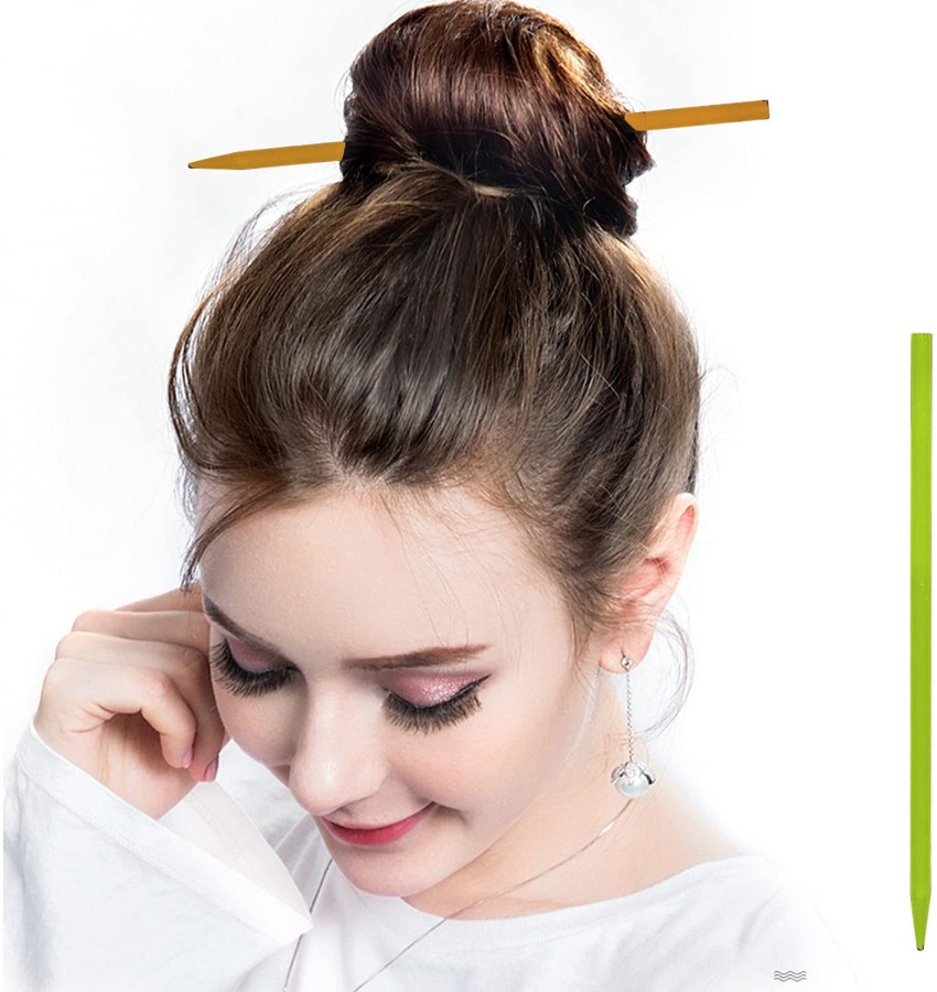 9 Easy and Amazing Bun Hairstyles using Bun Sticks  Juda Sticks   Anokhiadacom
