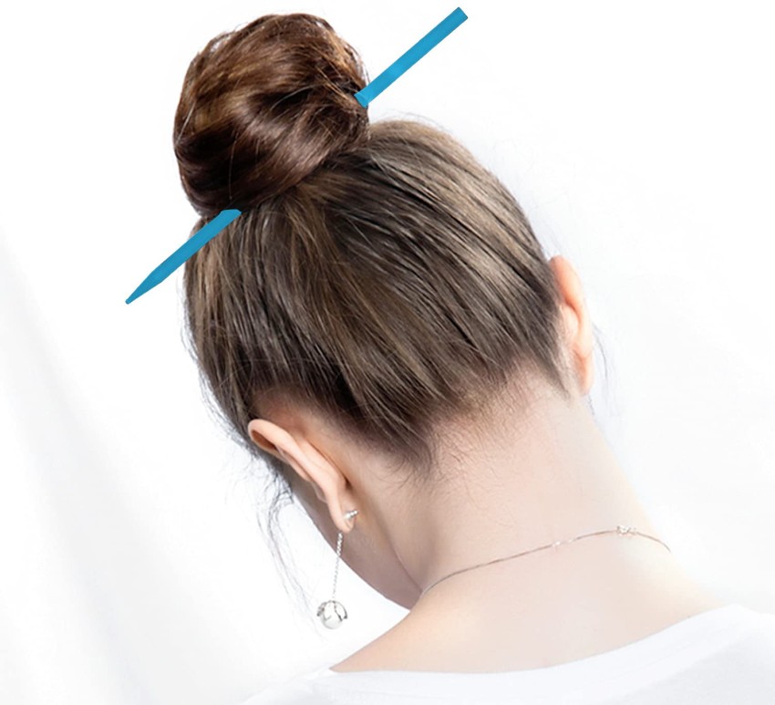 10 Bun Hairstyle with Chinese Bun Stick  Hairstyle tutorial  How to use  Chinese Stick  YouTube