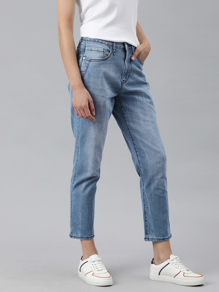 Mast & Harbour Boyfriend Women Blue Jeans - Buy Mast & Harbour Boyfriend  Women Blue Jeans Online at Best Prices in India 