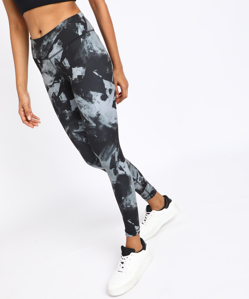 REEBOK Printed Women Black Tights - Buy REEBOK Printed Women Black Tights  Online at Best Prices in India | Shopsy.in