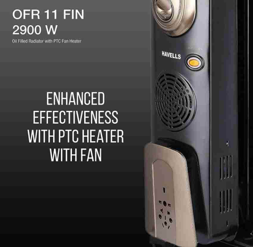HAVELLS OFR 11FIN With PTC Fan Heater 2900 W Oil Filled Room Heater Price  in India - Buy HAVELLS OFR 11FIN With PTC Fan Heater 2900 W Oil Filled Room  Heater online at Flipkart.com