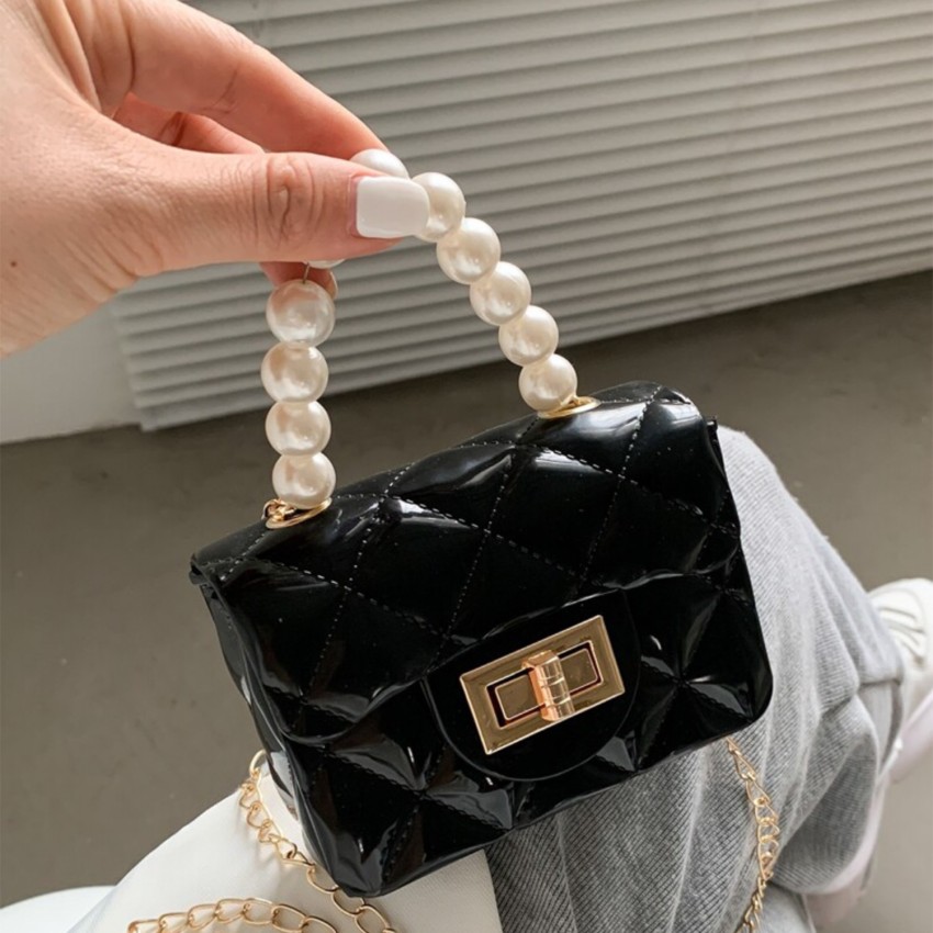EVA White Clutch Chain Pvc Mini Sling Bag Fashion Girls Jelly Bags