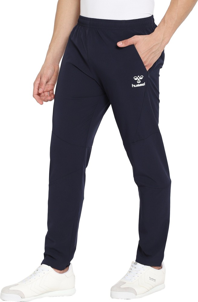 HUMMEL Solid Men Dark Blue Track Pants - Buy HUMMEL Solid Men Blue Pants Online at Best Prices in India