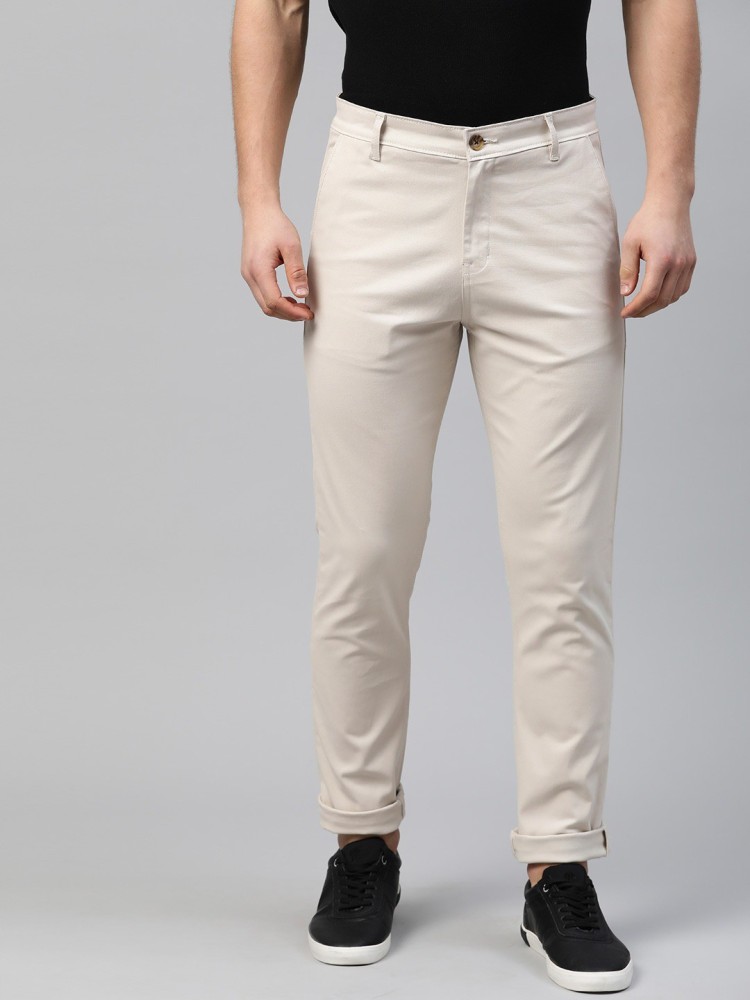 Buy Hubberholme Men Slim Fit Casual Comfortable Stretchable Trouser Color   Beige Size  30 Model Name 800130 at Amazonin
