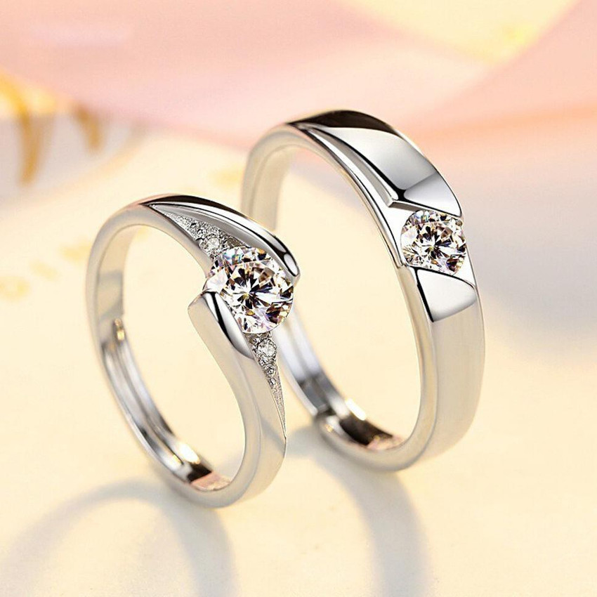 Platinum Wedding Couple Rings 2024 www.galerierichelieu