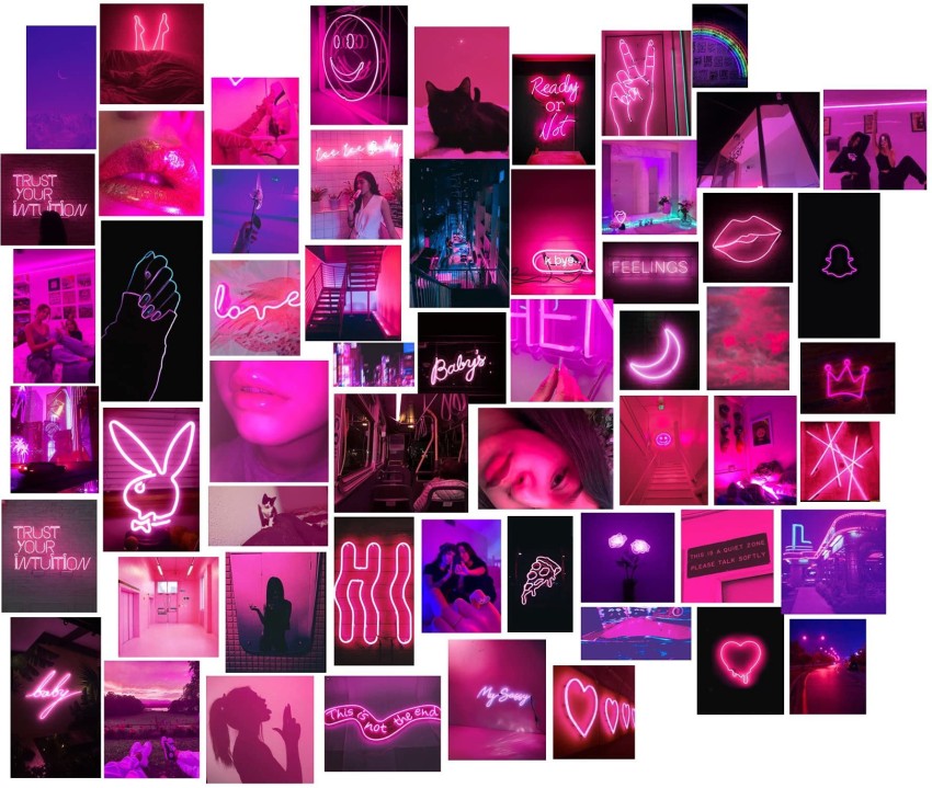 Pink Collage Neon Wallpapers  Wallpaper Cave