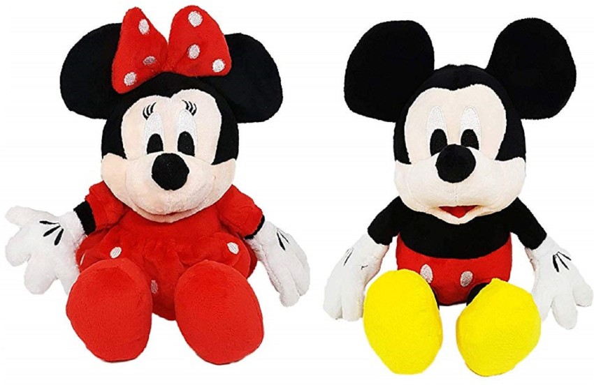 stuffed mickey and minnie mouse