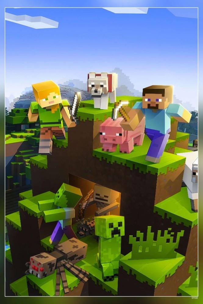 Cool Minecraft Skins Minecraft Video Game Matte Finish Poster Paper Print -  Animation & Cartoons posters in India - Buy art, film, design, movie,  music, nature and educational paintings/wallpapers at