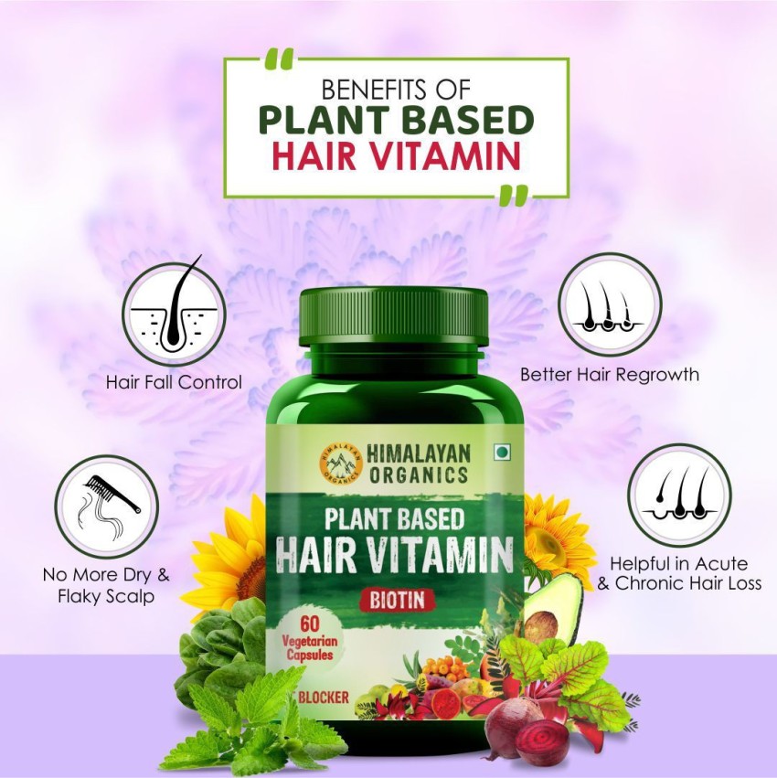 Biotin for Skin Hair and Nails added with Keratin and Amino Acids  The  Himalayan Organics