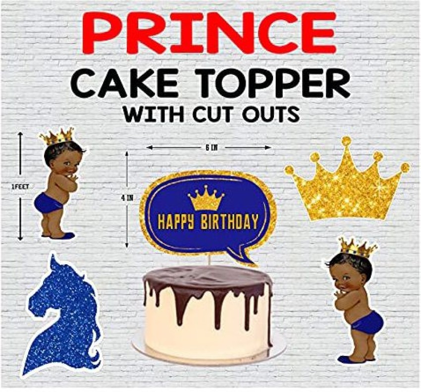 Welcome Little Prince with Crown Cake Topper for Boy Nigeria | Ubuy