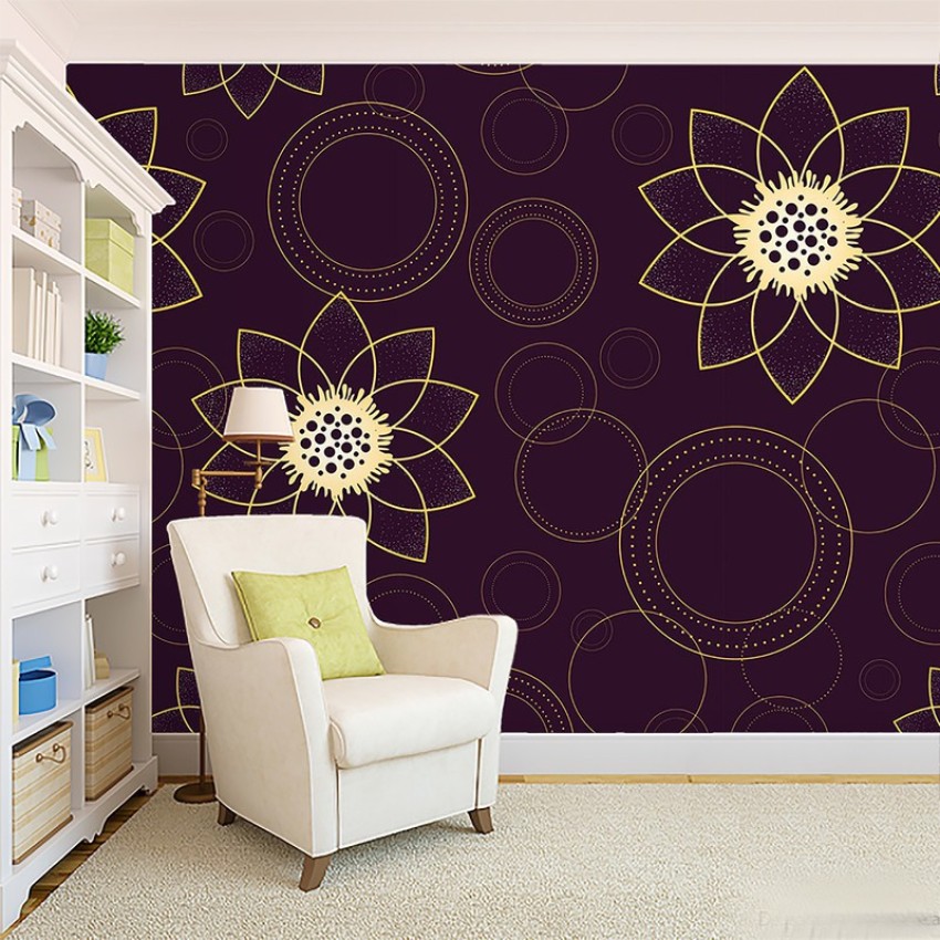 Decor World Decorative Purple Gold Wallpaper Price in India  Buy Decor  World Decorative Purple Gold Wallpaper online at Flipkartcom