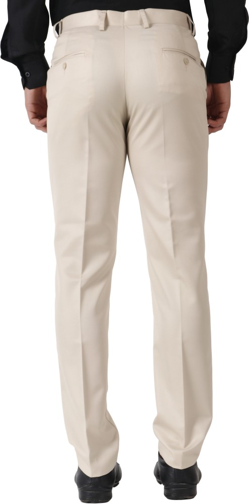 Buy Vurso Slim Fit Formal Trouser for Man Beige at Amazonin