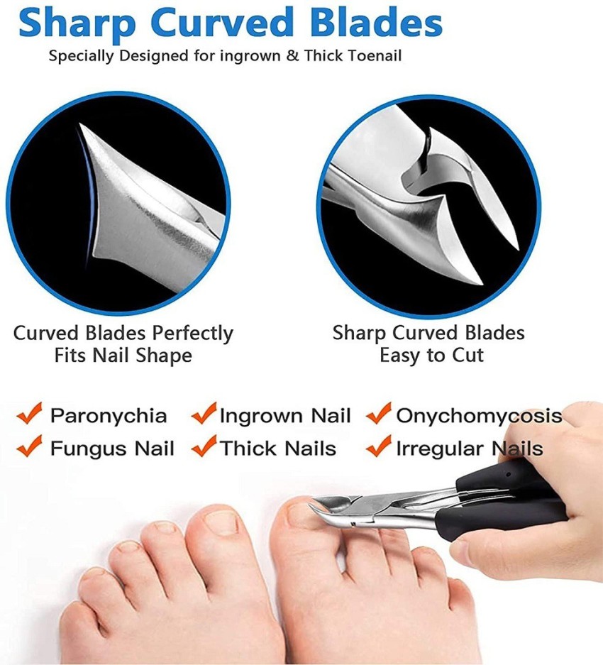 BM RETAIL Toe Nail Clipper for Ingrown or Thick,Toenails Trimmer and  Professional Podiatrist Toenail Nipper for Seniors with Surgical Stainless  Steel Soft Grip - Price in India, Buy BM RETAIL Toe Nail
