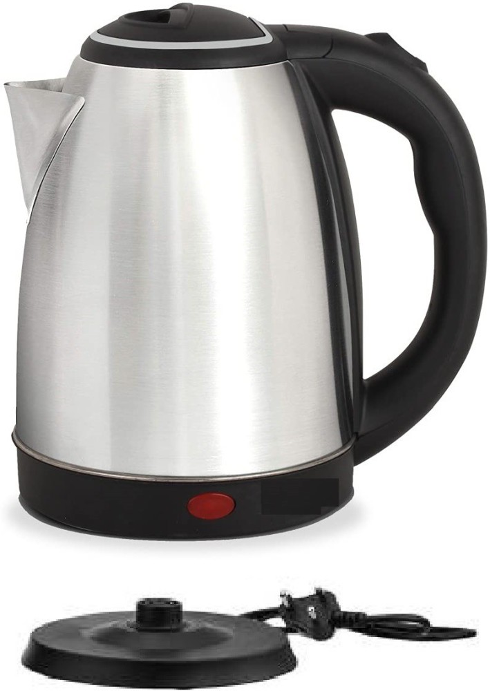 Siya Shine Tea Kettle/Tea and Coffee Maker/Milk Boiler/Water Boiler/Tea  Boiler/Coffee Boiler/Water Heater/Stainless Steel Kettle/Stainless Steel  Electric Cordless Electric Kettle (2 L, Silver), Electric kettle fast boil  1500W Electric Kettle Price in