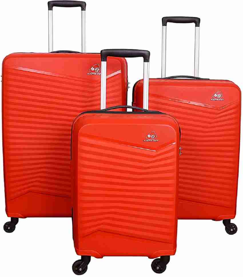væbner periskop melodisk Kamiliant by American Tourister Rocklite set of 3 Red Cm 4W Polypropylene  trolley bags Check-in Suitcase - 28 inch Red - Price in India | Flipkart.com