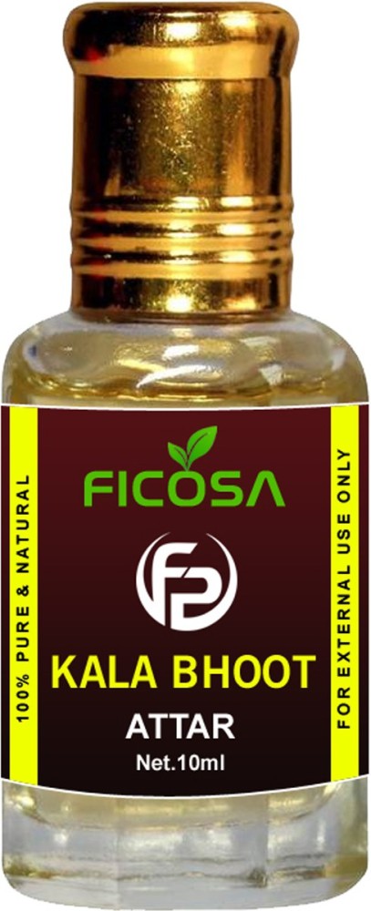 Ficosa Kala Bhoot Attar For Men and Women | Indian Attar | Itra | Scent | Natural  Fragrance Oil | Perfume Oil | 0% Alcohol With Floral Fragrance (10ml)  Floral Attar Price