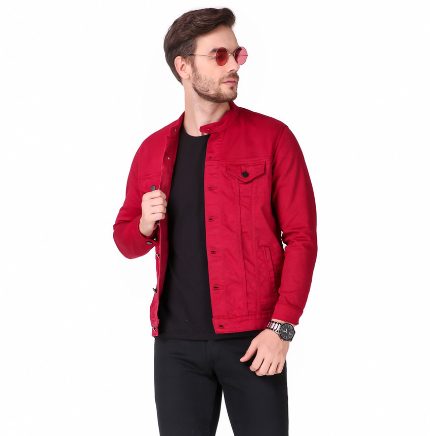 Discover 169+ denim jacket men chinese collar dedaotaonec