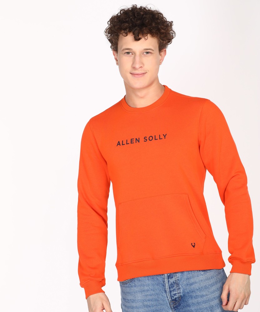 Allen solly full online sleeve solid men sweatshirt