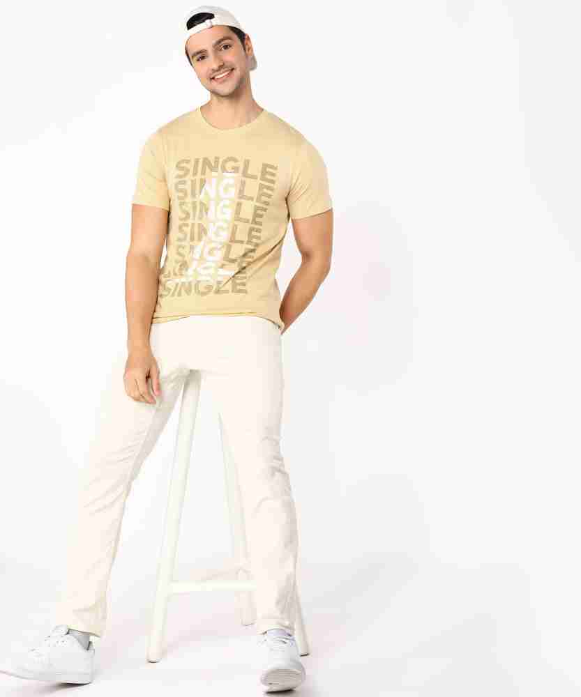 Ranbir Kapoor - SINGLE Printed Men Round Neck White T-Shirt - Buy Ranbir  Kapoor - SINGLE Printed Men Round Neck White T-Shirt Online at Best Prices  in India
