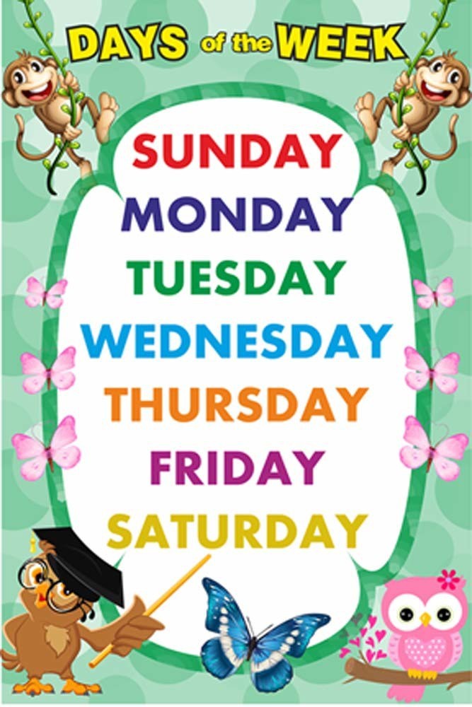 Days of the week in English